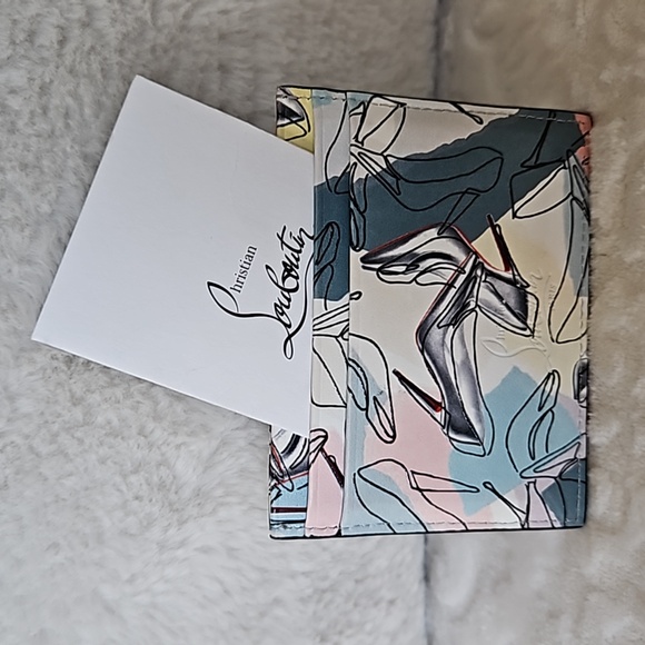 Christian Louboutin Kios Leather Card Case with Care Card - Picture 6 of 6